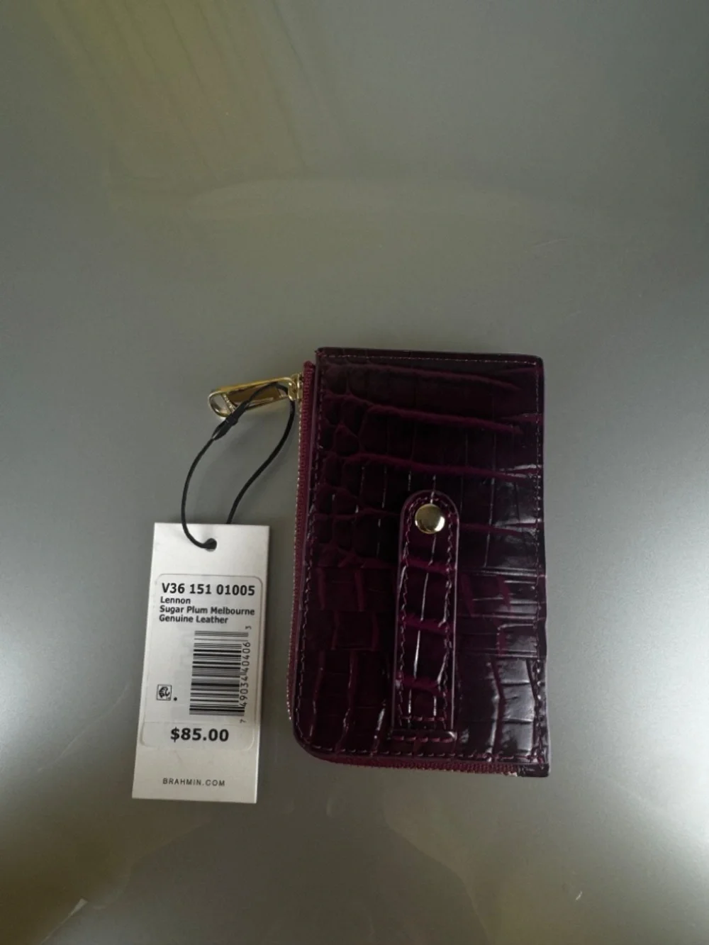Brahmin Lennon-Sugar Plum Melbourne Genuine Leather Limited Collector’s Edition